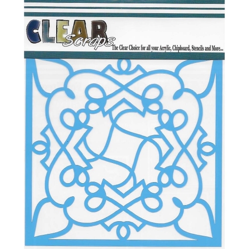 Picture of Clear Scraps Στένσιλ 12"X12" - Doodling