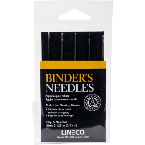 Picture of Lineco Book Binder’s Steel Needles 5 τμχ. | Ατσάλινες Βελόνες Βιβλιοδεσίας 54 mm