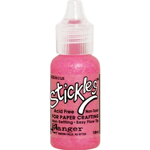 Picture of Ranger Stickles Glitter Gel | Διαστατικό Gel με Τροπική Ροζ-Κοραλλί Λάμψη – Hibiscus, 18ml