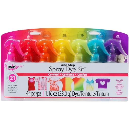 Picture of Tulip One-Step Spray Tie Dye Kit - Confetti (44 Τεμ / 21 Projects)