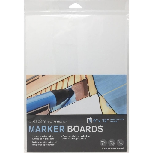 Picture of Crescent Marker Board Καρτολίνα για Μελάνια Οινοπνεύματος 23 x 30 cm, 3τεμ