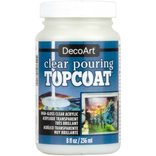 Picture of DecoArt Clear Pouring Top Coat 8oz (DS133) – Διαφανές Γυαλιστερό Βερνίκι Ρευστής Εφαρμογής