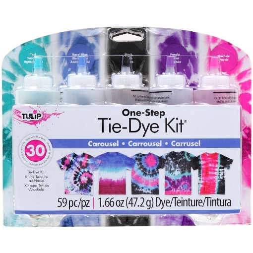 Picture of Tulip One-Step Tie Dye Kit - Σετ Βαφής για Ύφασμα - Carousel (59 Τεμ/ 30 Projects)
