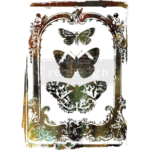 Picture of Prima Re-Design Decor Transfer 22"X30"  - Φύλλα Μεταφοράς Εικόνας - Butterfly Frame 