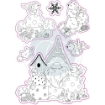 Picture of Craft Consortium A5 Clear Stamps It's Snome Time Σετ Σφραγίδων - Robin Mischief
