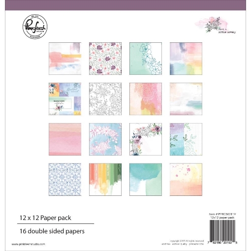 Picture of Pinkfresh Studio Double-Sided Paper Pack 12"X12" - Just A Little Lovely