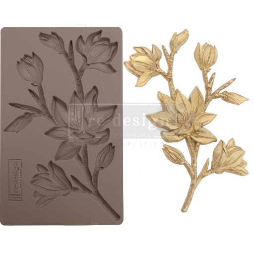 Picture of Prima Re-Design Decor Mould – Καλούπι Σιλικόνης 5'' x 8'' – Forest Flora