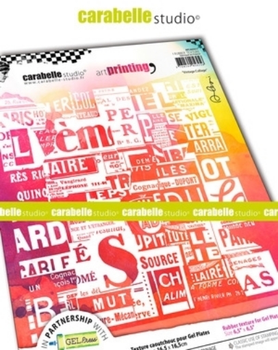 Picture of Carabelle Studio Unmounted Art Printing Stamp Σφραγίδα Μονοτυπίας Rubber - Vintage Collage