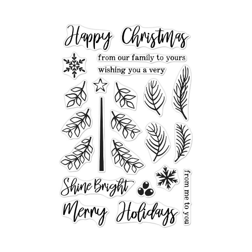 Picture of Hero Arts Poly Clear Stamp Set Σετ Διάφανες Σφραγίδες - Build A Tree, 23τεμ