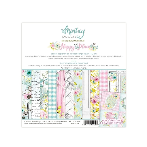 Picture of Mintay Papers Μπλοκ Scrapbooking Happy Place 6''x6''