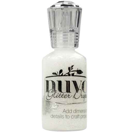 Picture of Nuvo Glitter Drops 3D - Χρώμα για Λεπτομέρεια, White Blizzard