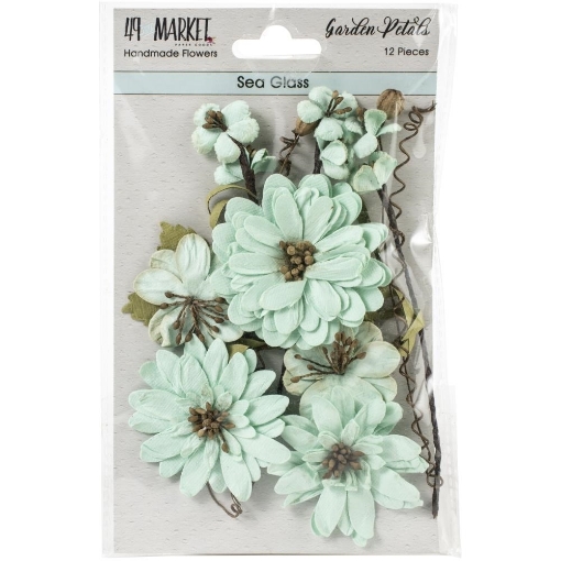 Picture of 49 And Market Χάρτινα Λουλούδια Garden Petals - Sea Glass