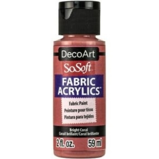 Picture of SoSoft Ακρυλικό Χρώμα για Ύφασμα 59ml - Bright Coral