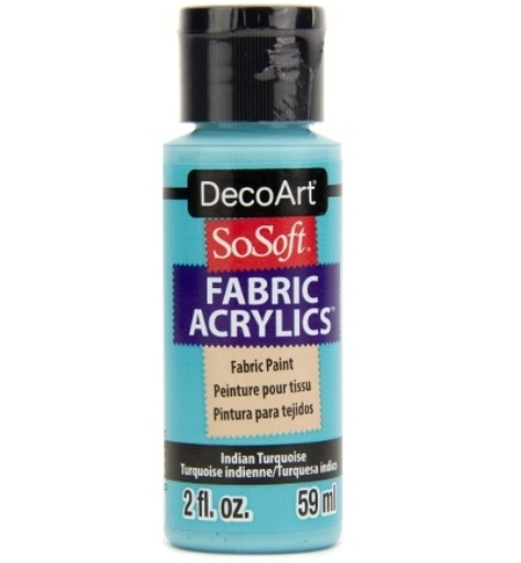 Picture of SoSoft Ακρυλικό Χρώμα για Ύφασμα 59ml - Indian Turquoise