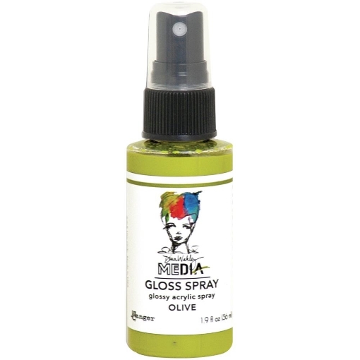 Picture of Dina Wakley Media Gloss Sprays | Ακρυλικό Χρώμα σε Σπρέι με Gloss Φινίρισμα, Olive