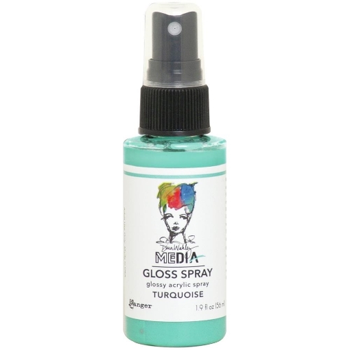 Picture of Dina Wakley Media Gloss Sprays | Gloss Finish Acrylic Spray, Turquoise