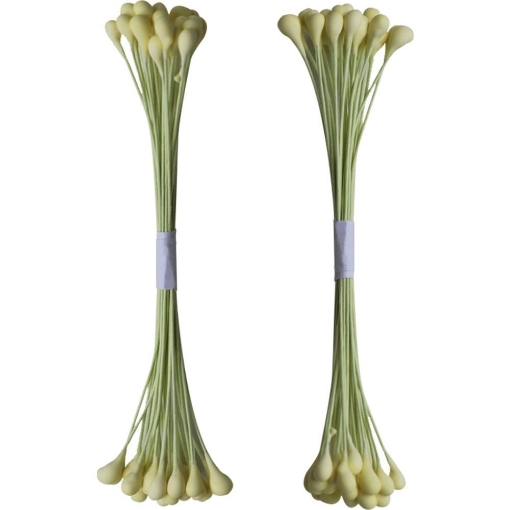 Picture of Κατασκευή Λουλουδιών Dress My Craft Drop Shape Wire Pollen - Pastel Yellow