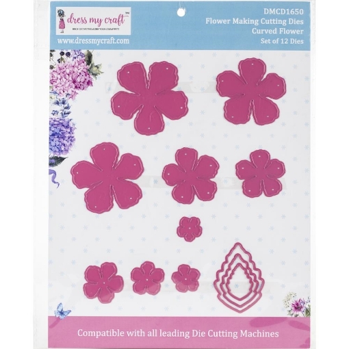 Picture of Dress My Craft Flower Making Dies - Curved Flower
