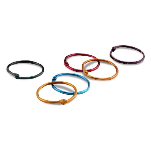 Picture of Scraps n Pieces Book Rings 1" | Χρωματιστοί Κρίκοι Βιβλιοδεσίας 2,5 cm (1 τεμ.)