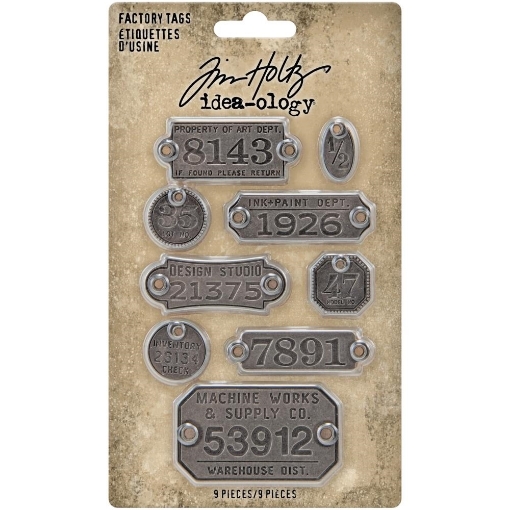 Picture of Tim Holtz Idea-Ology - Μεταλλικά Διακοσμητικά Στοιχεία, Factory Tags