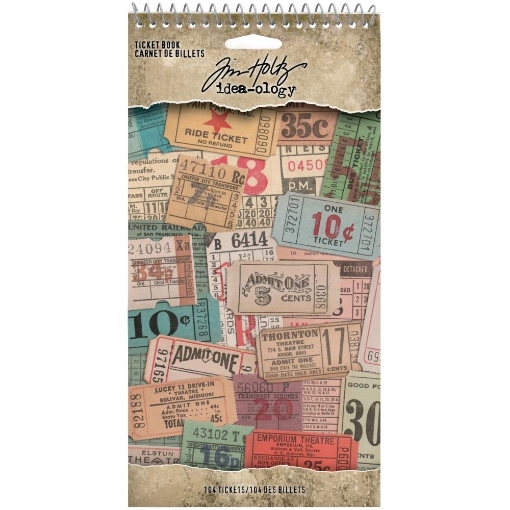 Picture of Tim Holtz Idea-Ology Μπλοκ 4.5" x 8.75" - Ticket Book, 104τεμ.