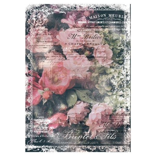 Picture of Prima Marketing Re-Design Mulberry Tissue – Ριζόχαρτο Decoupage για Έπιπλα 19"x30" – Celeste 