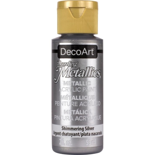 Picture of Deco Art Dazzling Metallics Μεταλλικό Ακρυλικό Χρώμα 59ml - Shimmering Silver