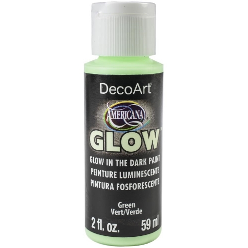 Picture of DecoArt Americana Glow In The Dark Paint Φωσφοριζέ Ακρυλικό 59ml - Green