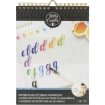 Picture of Kelly Creates Watercolor Brush Lettering Workbook 8.5"X11" - Script Lettering