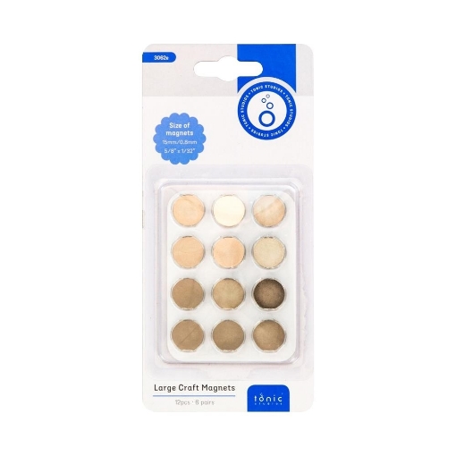 Picture of Tonic Studios Large Craft Magnets 15mm - Δυνατοί Μαγνήτες Νεοδμίου για Albums, 12τεμ.