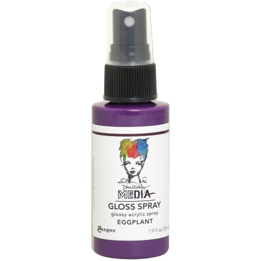 Picture of Dina Wakley Media Gloss Sprays | Gloss Finish Acrylic Spray, Eggplant