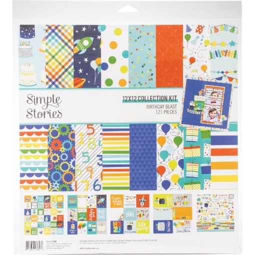 Picture of Simple Stories Collection Kit 12"X12" - Birthday Blast