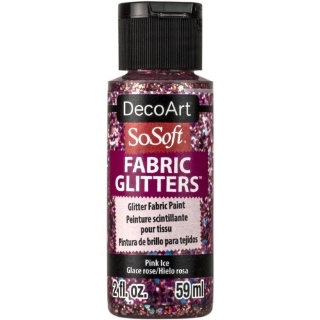 Picture of SoSoft Glitters Ακρυλικό Χρώμα για Ύφασμα 59ml - Pink Ice