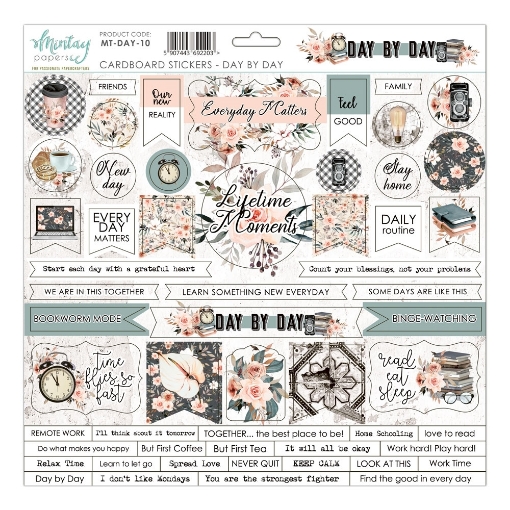Picture of Mintay Papers Αυτοκόλλητα Chipboard - Day By Day 