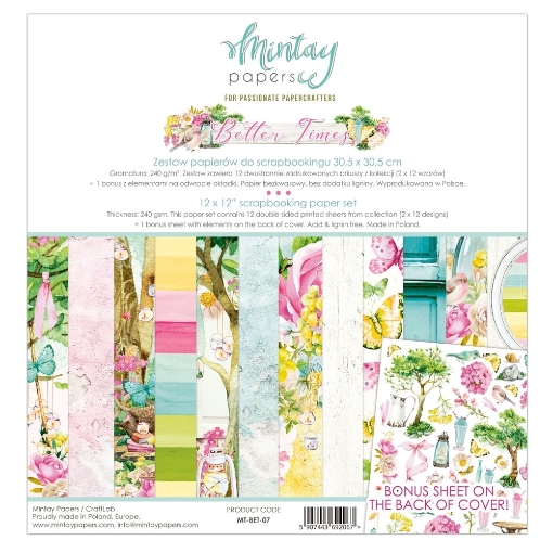 Picture of Mintay Papers Συλλογή Χαρτιών Scrapbooking Better Times 12''x12''