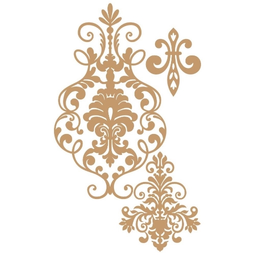 Picture of Prima Marketing Laser Cut Chipboard - Elegant Damask