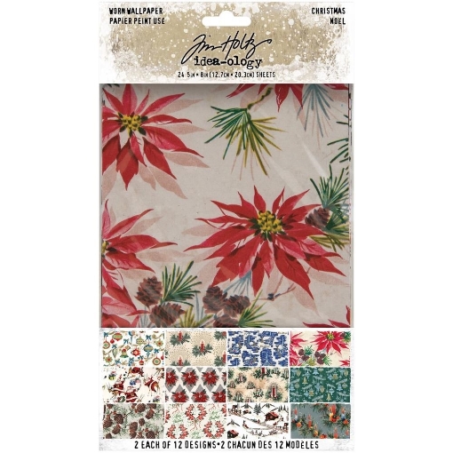 Picture of Tim Holtz Idea-Ology - Μπλοκ Χαρτιά 5" x 8", Christmas