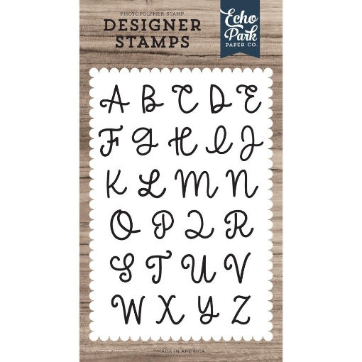 Picture of Echo Park Clear Stamp Set Σετ Σφραγίδες Clear - Λατινικό Αλφάβητο Sadie Uppercase Alpha