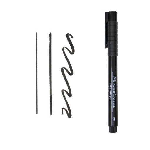 Picture of Faber-Castell Pitt Artist Pen Brush Black (199) | Μαρκαδόρος India Ink με Brush Μύτη