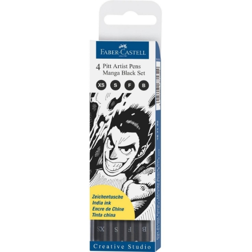 Picture of Faber-Castell Pitt Artist Μαρκαδόροι - Manga Black Set