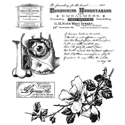 Picture of Stampers Anonymous Tim Holtz Σετ Σφραγίδες 7"X8.5" - Dearly Departed