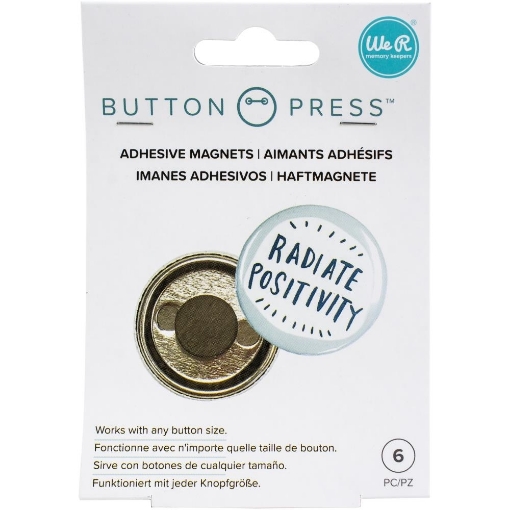 Picture of We R Makers - Button Press -  Adhesive Magnets - Αυτοκόλλητα Μαγνητάκια