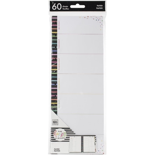 Picture of Happy Planner Big Half Sheet Fill Paper - Weekly Stripe