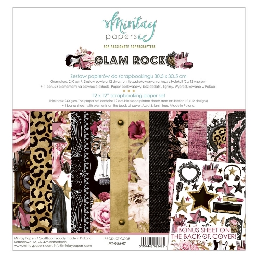 Picture of Mintay Papers Συλλογή Scrapbooking 12''x12'' - Glam Rock