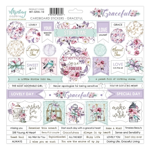 Picture of Mintay Papers Αυτοκόλλητα Chipboard - Graceful