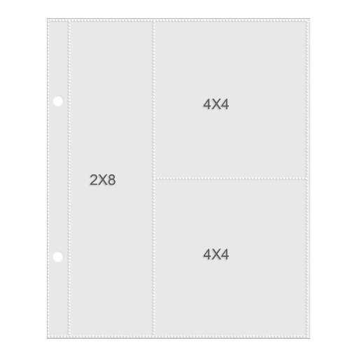 Picture of Simple Stories Sn@p! Pocket Pages Θήκες Φωτογραφιών Για Ντοσιέ 6'' x 8'' - Διάταξη  4''x4'' / 2''x8''