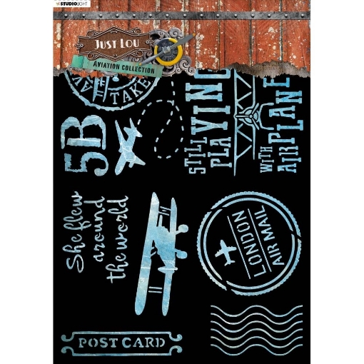 Picture of Studio Light Just Lou Στένσιλ  A4 - Nr. 11 Aviation