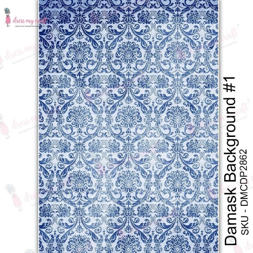 Picture of Dress My Craft Φύλλο Μεταφοράς Εικόνας  A4 - Damask Background #1