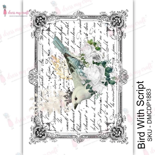 Picture of Dress My Craft Μεταφοράς Εικόνας  A4 - Bird With Script