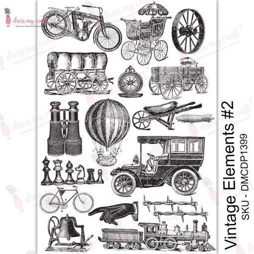 Picture of Dress My Craft Φύλλο Μεταφοράς Εικόνας A4 - Vintage Elements #2